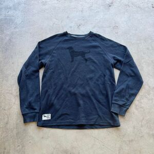 Black Dog vintage Collection navy Waffle Knit Mens size L
